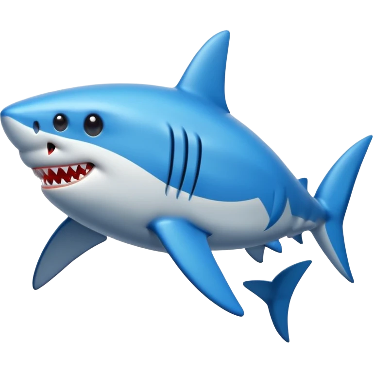 Shark blue emoji