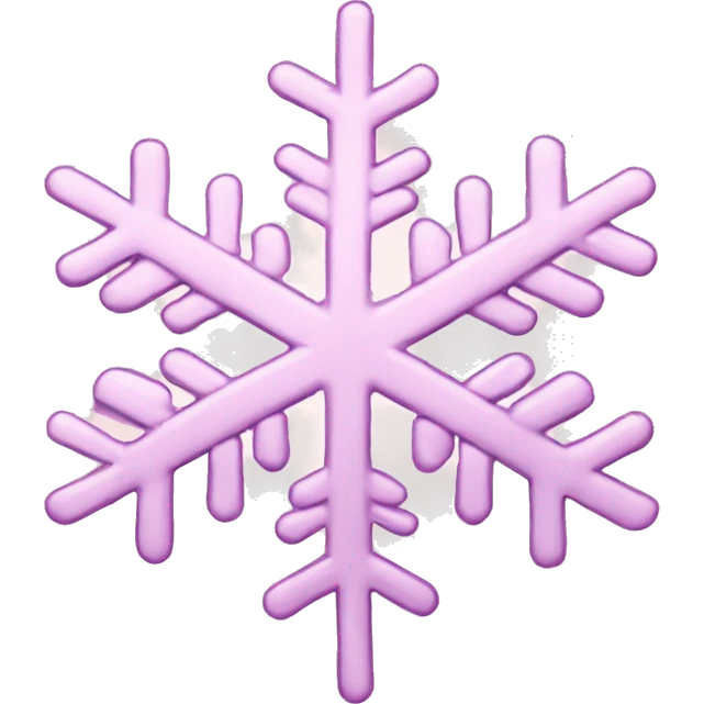Light pink snowflake emoji