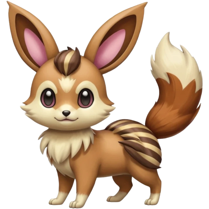 Meloetta-Eevee-Furret-Pokémon-Fakémon-creature emoji