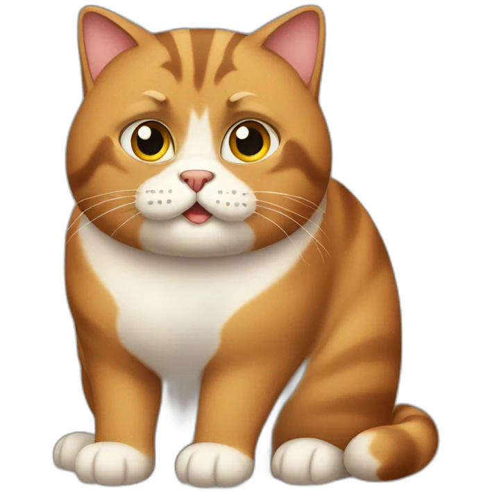 Brown-Fat-cat emoji