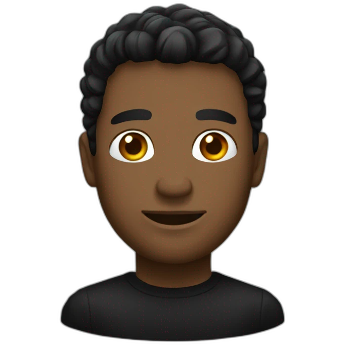 man in black emoji