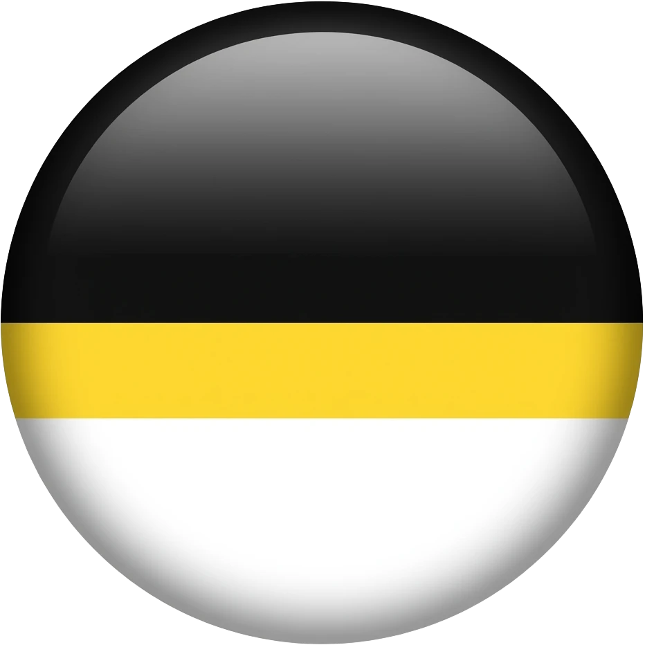 flag of the Russian Empire, the Black Yellow and White Tricolor emoji