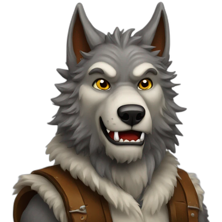 Werwolf-beer emoji