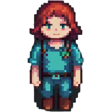 Simple pixel art person, basic human character emoji