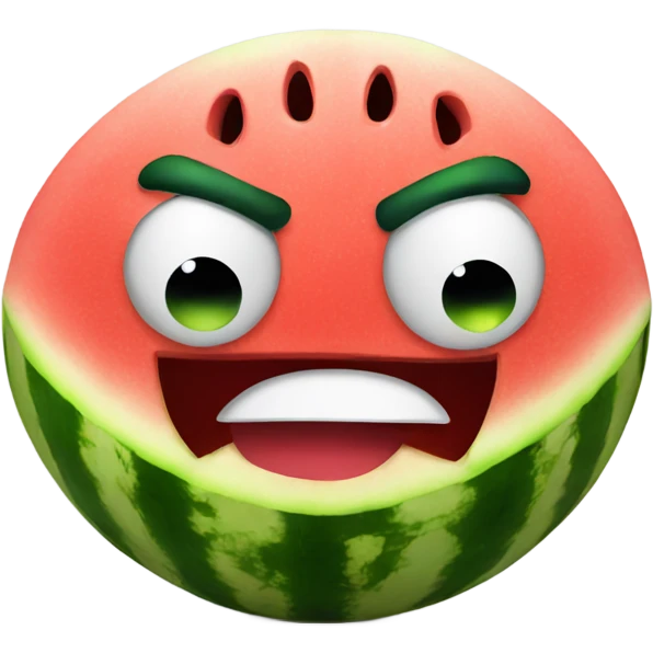 angry watermelon emoji