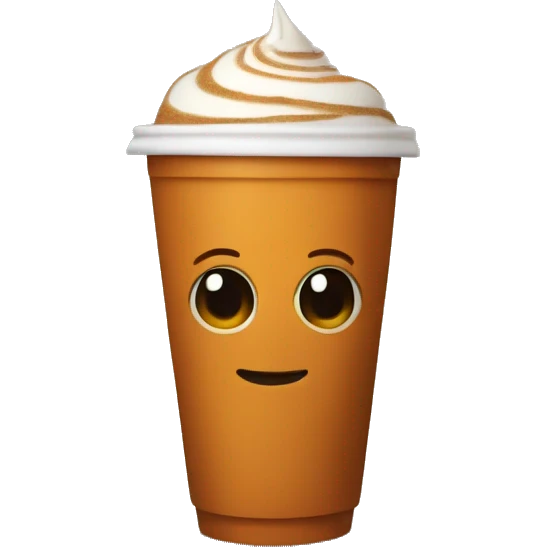 Pumpkin spice latte emoji