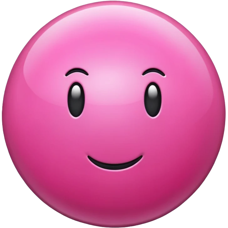Pink cute bomb emoji