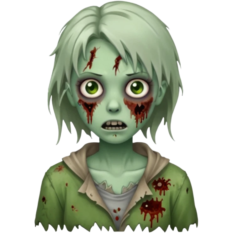 Zombie girl emoji
