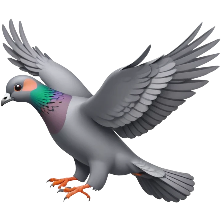 pigeon flying emoji