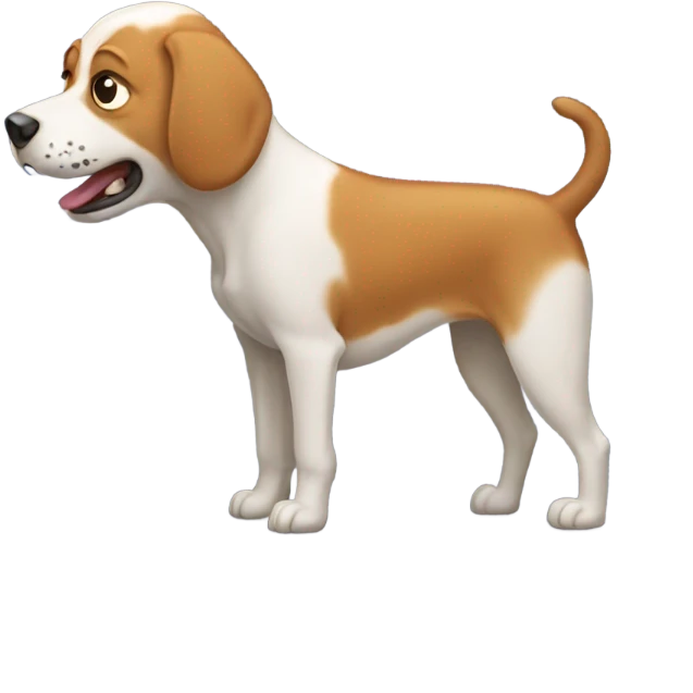 Dog pooping emoji