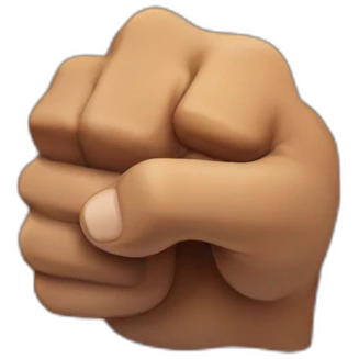Fist bump with explosion emoji