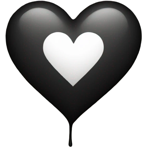 Black heart with dots  emoji