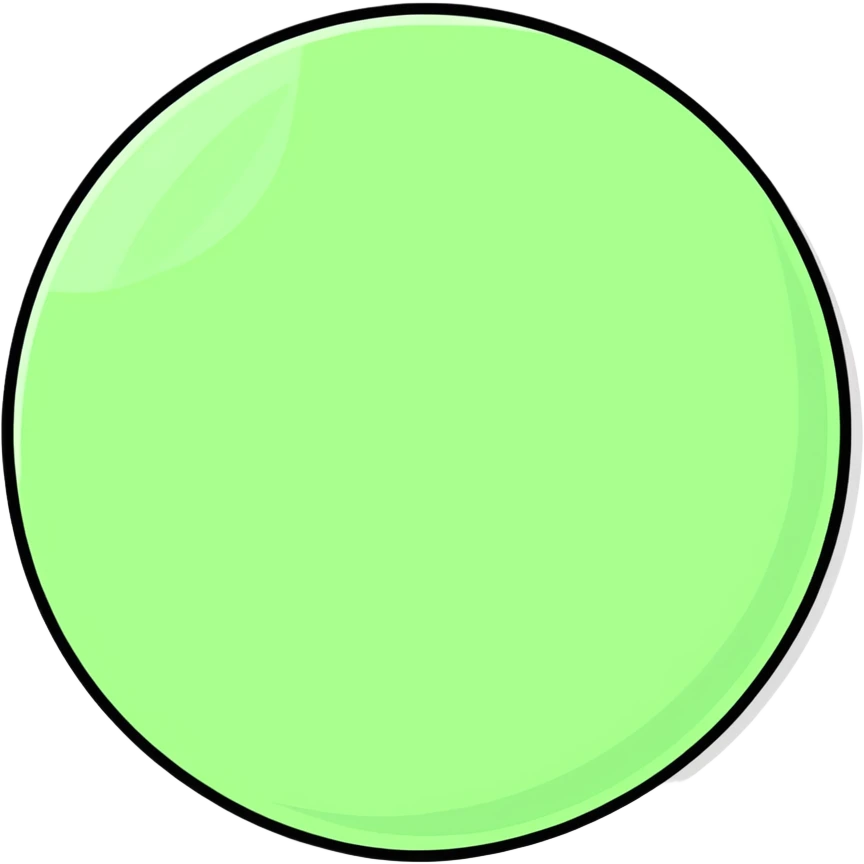 Green bullet point-orb-circle emoji
