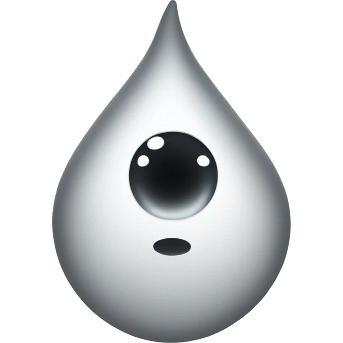 White water drop emoji