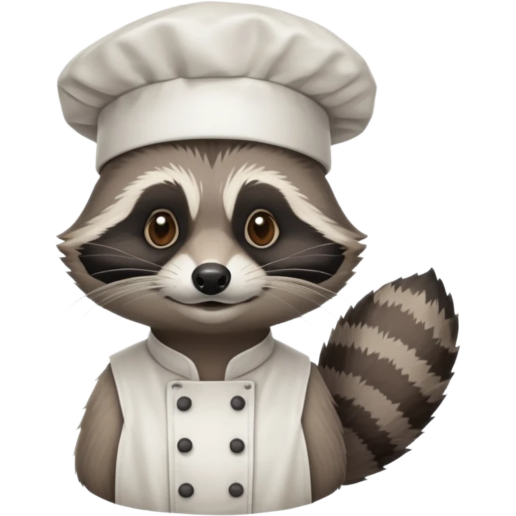 Hobo raccoon in a chef hat emoji