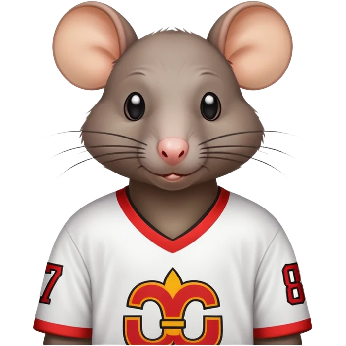 Ugly rat wearing a jersey that says Tkachuk emoji