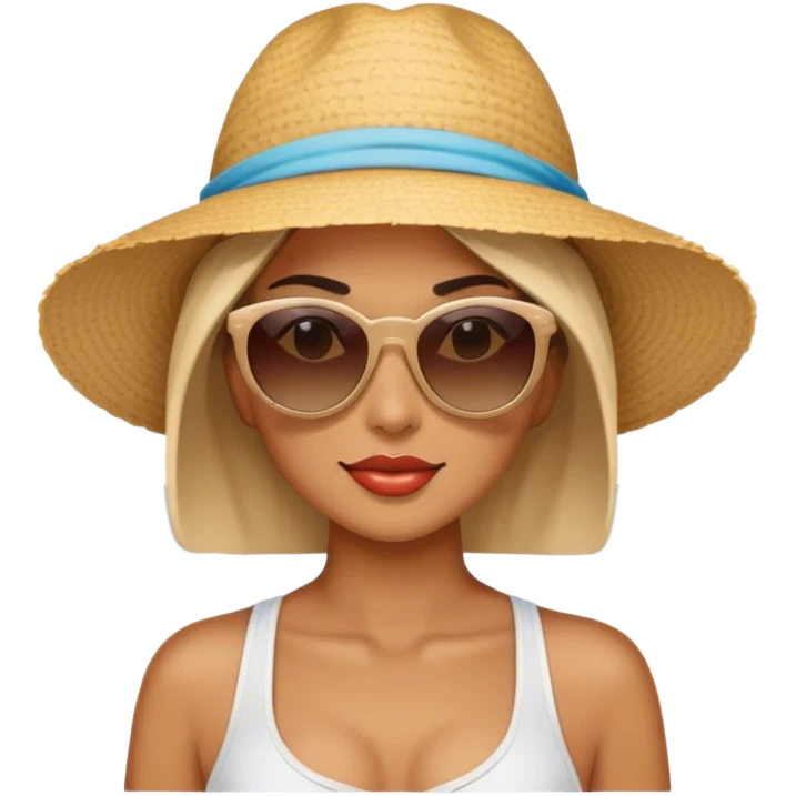 woman at beach  emoji