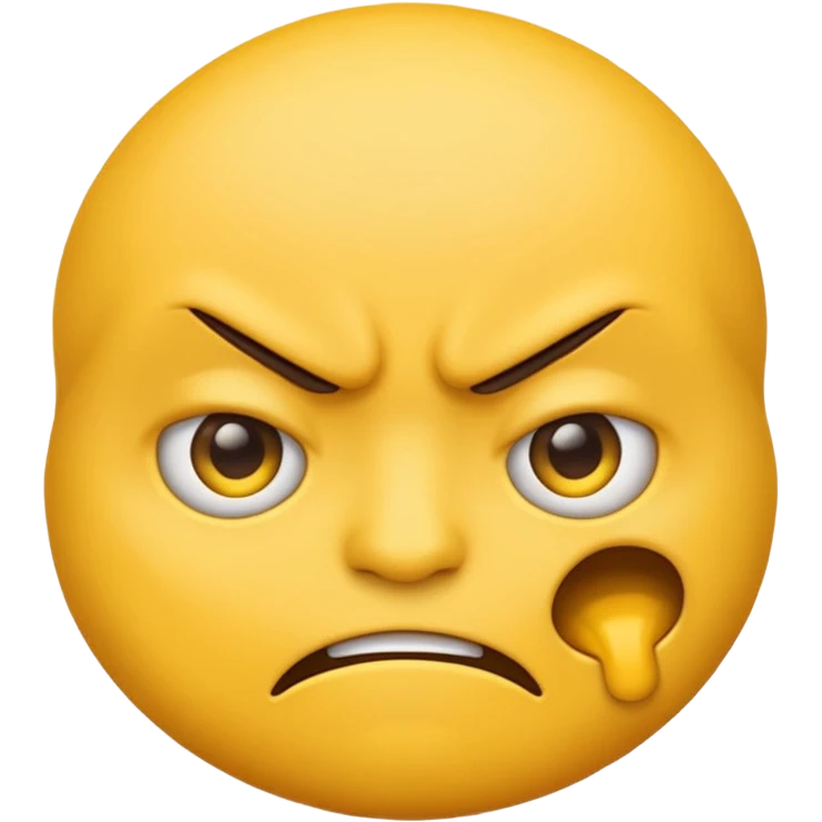 yellow emoji mad face emoji