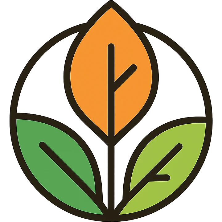 nature-inspired logo with leaves for a small business emoji