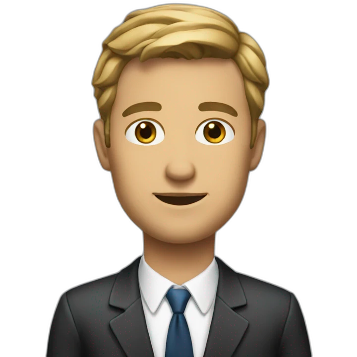 Handsome lawyer emoji