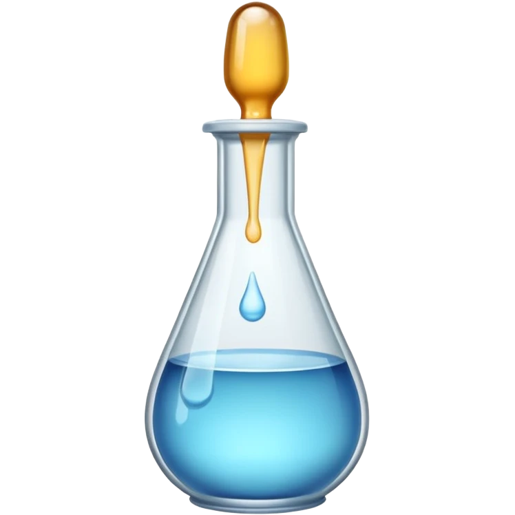 Glass dropper emoji