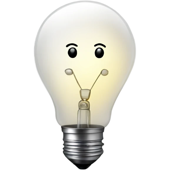 a light bulb emoji