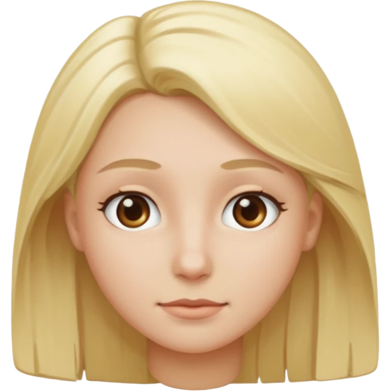 la persona con los ojos grises y el pelo rubio emoji