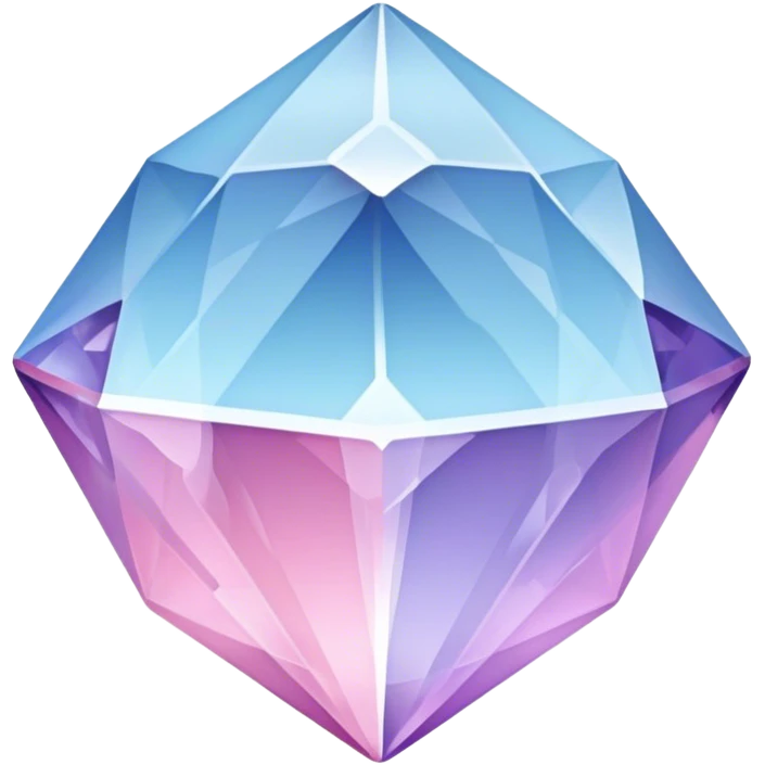 Pastel-blue-purple-pink crystal-gem emoji