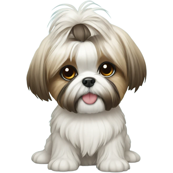 Shih tzu girl with a Noé  emoji