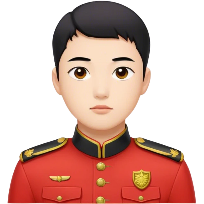 Hwang Jun-ho Age: Late 20s – Early 30s
Appearance: A fit, clean-shaven young man with short black hair and sharp eyes, a red guard uniform emoji
