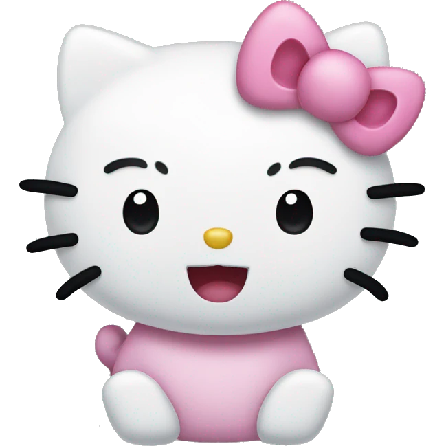 hello kitty mewing emoji