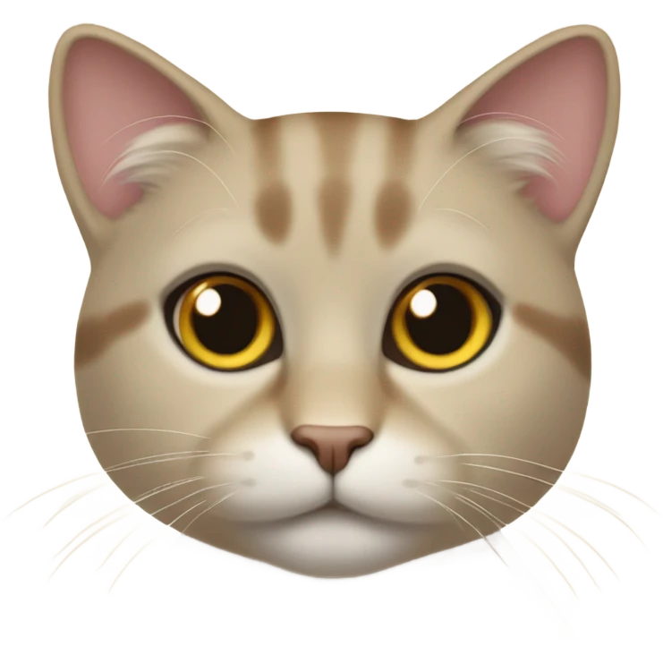 With beige cat emoji