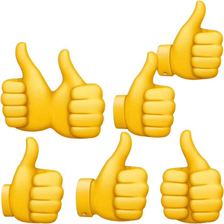 thumbs up emoji, positive and bold emoji