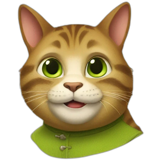 shrek as a cat emoji