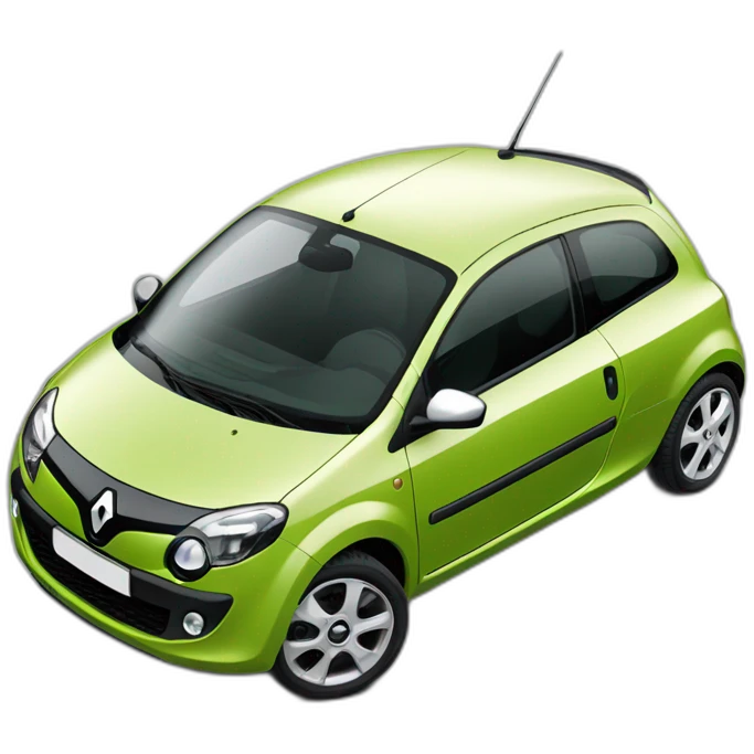 Renault twingo 2 verte pomme emoji