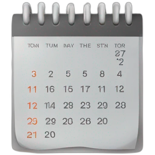 calendar emoji