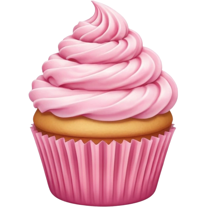 pink vanila cupcake emoji