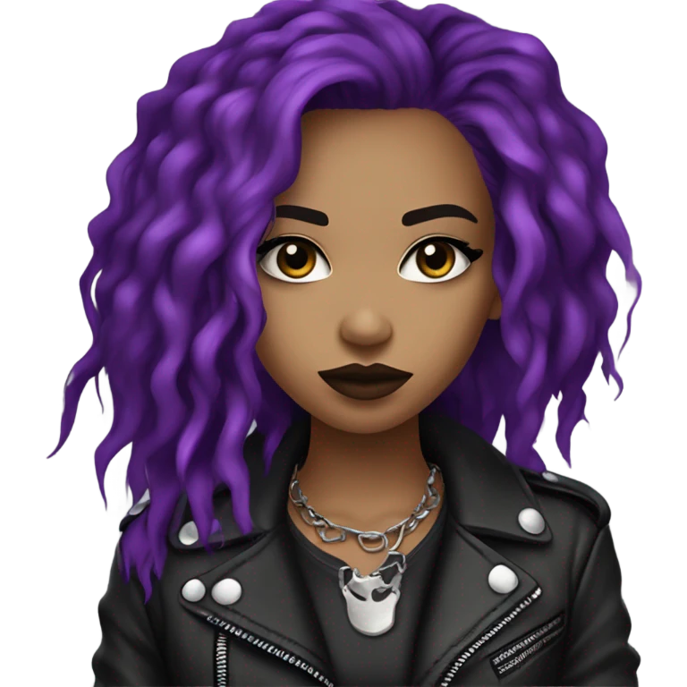 rock girl emoji