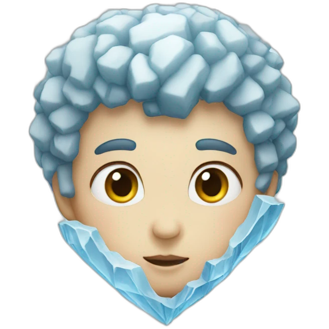 Ice heart emoji