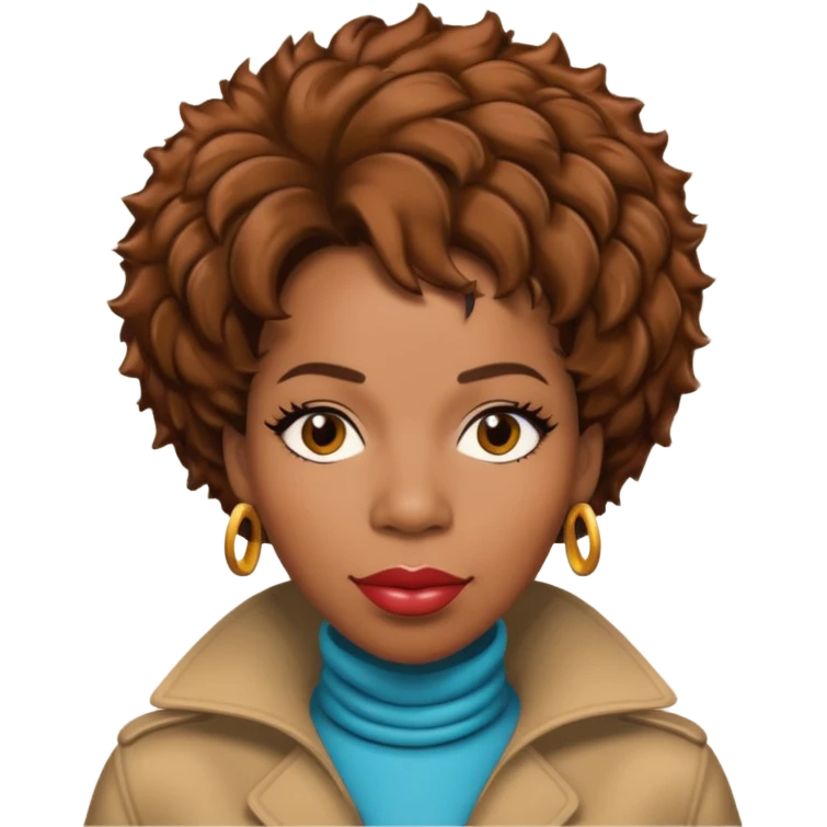 Macy Gray with brown hair emoji