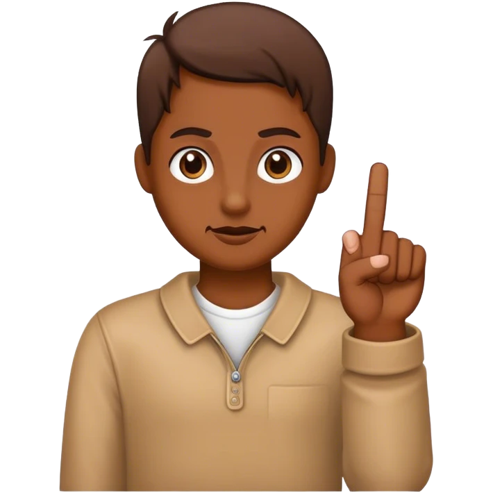 With middle finger emoji