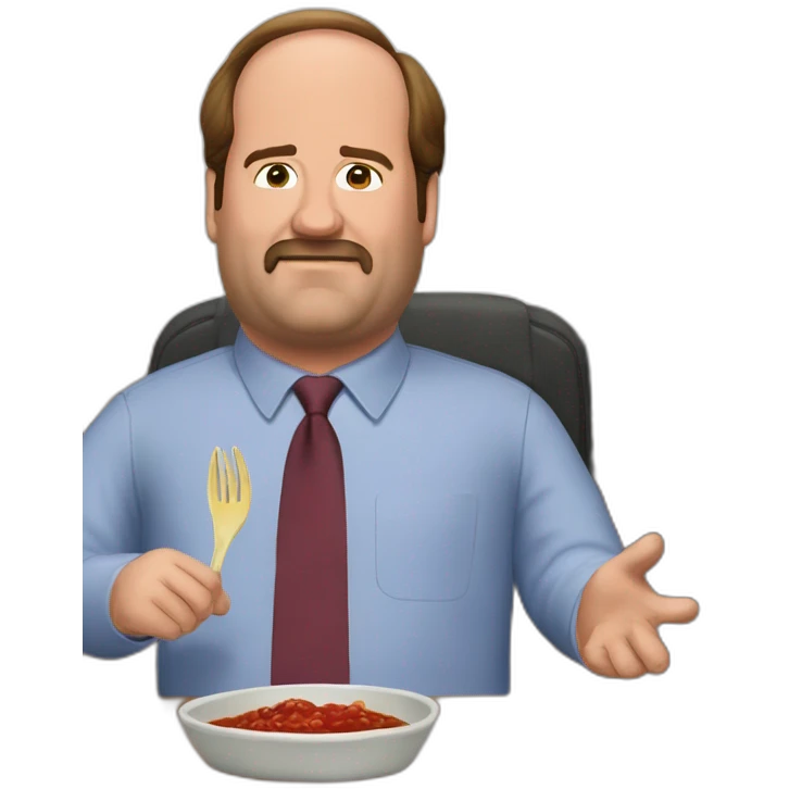 Kevin Malone and his chili emoji