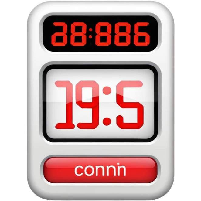 countdown timer at 15 minutes emoji