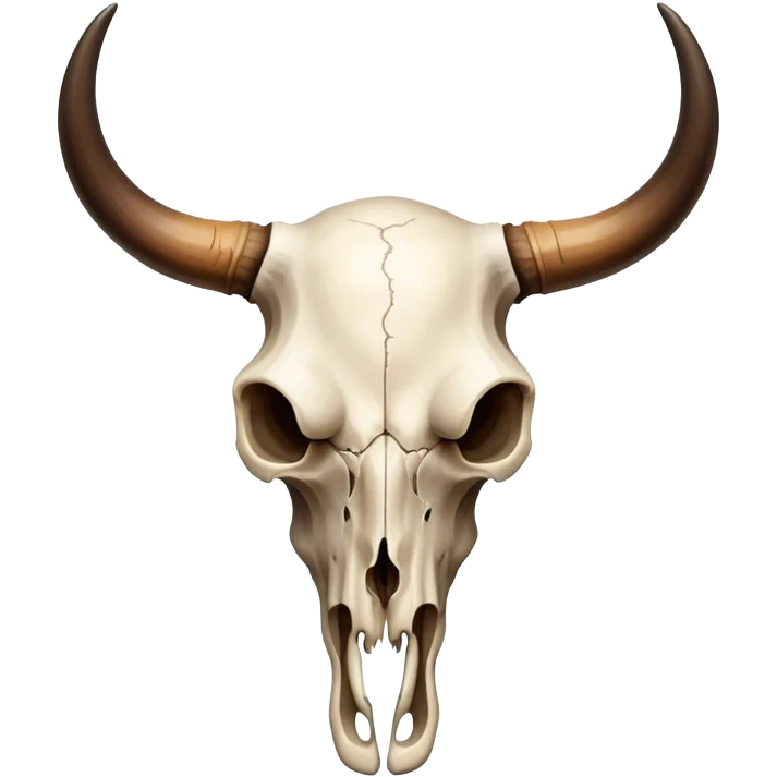 Longhorn animal skull emoji