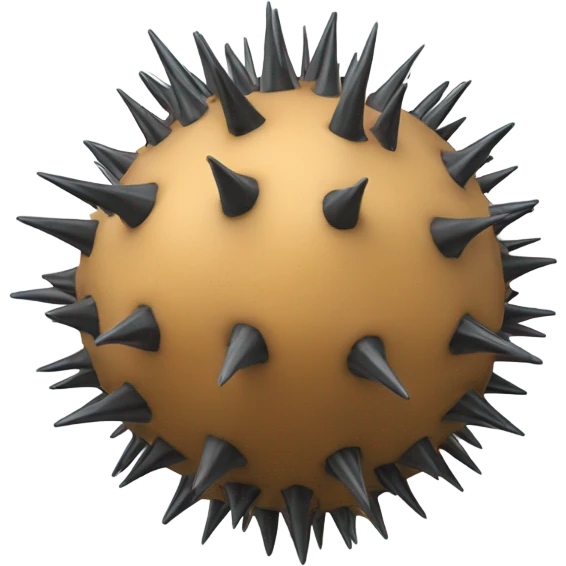 ball with spikes emoji