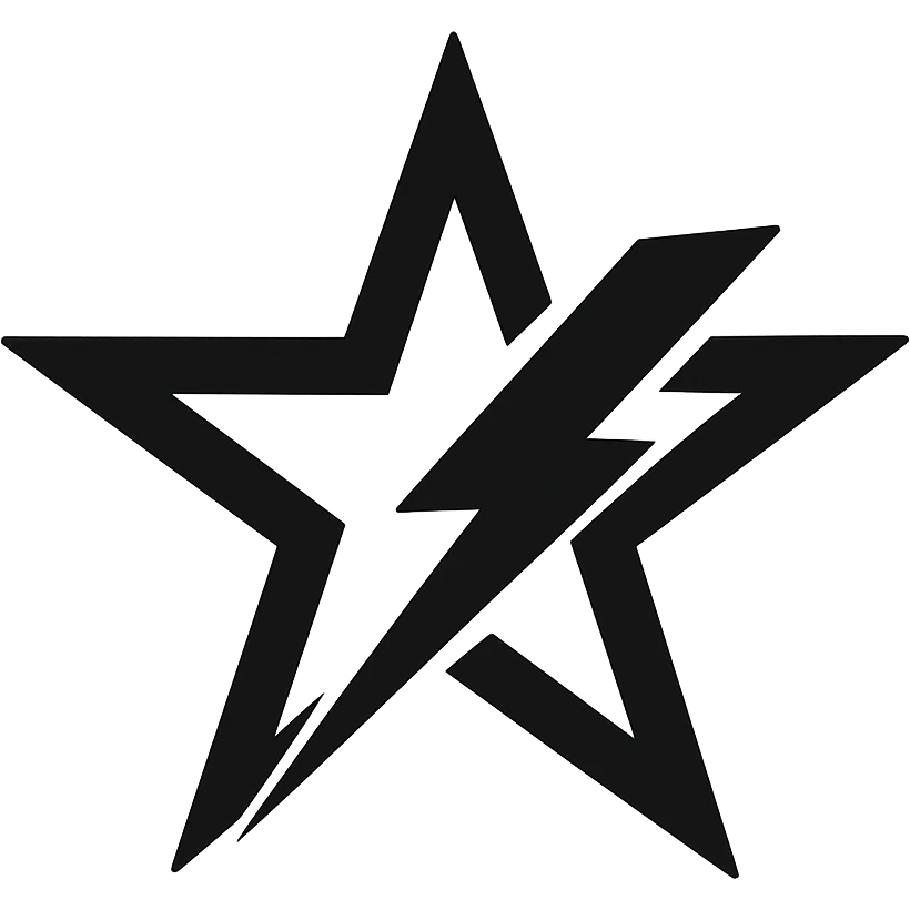 star with a lightning bolt emoji