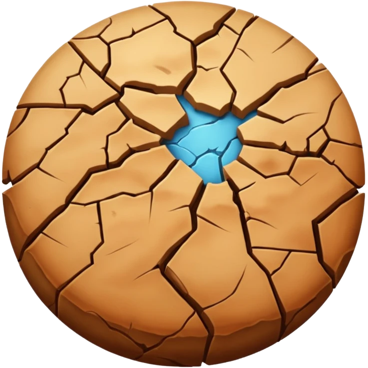 Earth with no water emoji