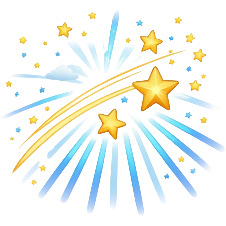 shooting stars emoji