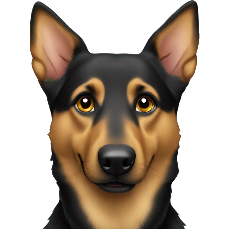 australian kelpie german shepherd mix dog emoji