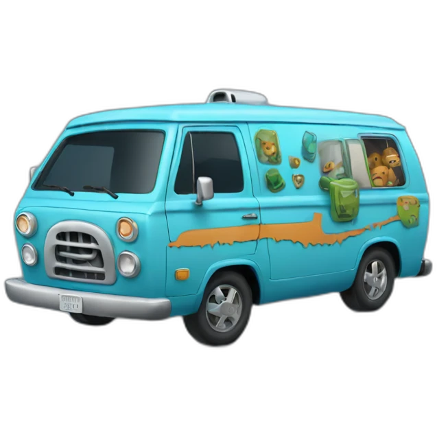 blue mystery machine emoji